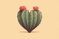 Heart cactus plant heart creativity.