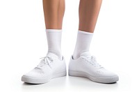 Socks white footwear sneaker. 