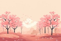 Cherry blossom landscape outdoors plant. AI generated Image by rawpixel.