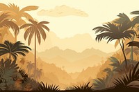 Tropical forest landscape backgrounds vegetation. 