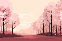 Cherry blossom landscape outdoors nature. AI generated Image by rawpixel.
