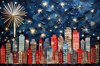 City fireworks backgrounds sky. 