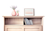 Sideboard vase furniture cabinet. AI generated Image by rawpixel.
