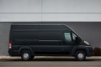 Black cargo van, vehicle for small business