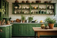 Vintage kitchen furniture cupboard cabinet. 