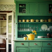 Vintage kitchen furniture cupboard cabinet.