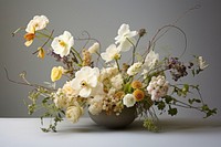 Flower arrangement plant rose art. AI generated Image by rawpixel.