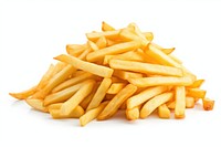 Fries food white background french fries. 