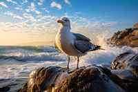 Seagull outdoors nature animal. 