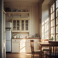 Vintage kitchen furniture architecture appliance. 