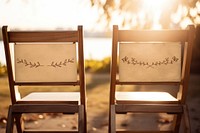 Wedding chair sign, design resource