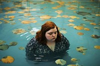 Swimming pool portrait adult women. AI generated Image by rawpixel.