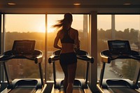 Every workout counts treadmill sports adult. AI generated Image by rawpixel.