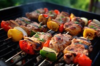 Grilling cooking meat food. AI generated Image by rawpixel.