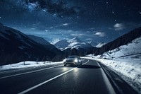 Road automobile landscape mountain. AI generated Image by rawpixel.
