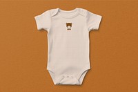 Baby pyjamas mockup, kids clothing psd