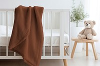 Baby blanket mockup psd