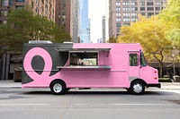 Pink food truck, small business