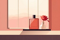 Bathroom perfume windowsill bottle. AI generated Image by rawpixel.