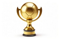 Soccer trophy ball football. 