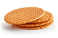 Stroopwafels waffle bread food. 