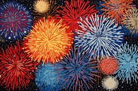 Fireworks art illuminated backgrounds. 