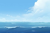 Ocean backgrounds landscape outdoors. 