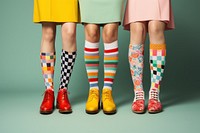 Socks shoe footwear pattern design