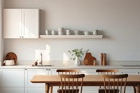 Kitchen furniture table architecture. 