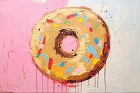 Donut art food text. AI generated Image by rawpixel.