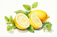 Oyster seafood lemon fruit plant. AI generated Image by rawpixel.