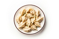 Dumplings pasta plate food. AI generated Image by rawpixel.