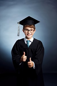 Student graduation portrait photo. 