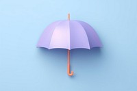 Matte clay umbrella icon protection sheltering security. 