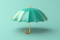 Umbrella lowpoly icon protection sheltering sunshade. 