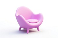 Modern chair icon furniture armchair white background. AI generated Image by rawpixel.