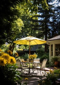 Patio architecture furniture outdoors. 