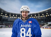 Hockey jersey mockup, sportswear psd