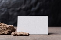 Business card rock paper textured. 