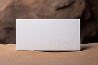 Business card paper white rectangle. 