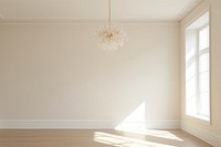 Minimal chandelier hanging ceiling white. 