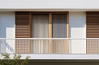 Building balcony architecture pattern. AI generated Image by rawpixel.