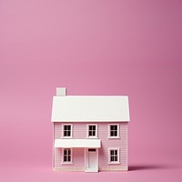 Paper craft house architecture building toy.