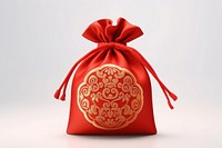 Chinese lucky bag white background celebration decoration. AI generated Image by rawpixel.