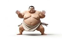 Sumo white background bodybuilding barechested. AI generated Image by rawpixel.