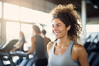 Gym sports smile adult. AI generated Image by rawpixel.