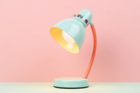 Cute pastel desk lamp lampshade lighting illuminated. 