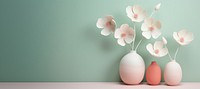 Flower petal plant vase. 