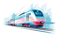 Pastel graphic train vehicle railway transportation. AI generated Image by rawpixel.