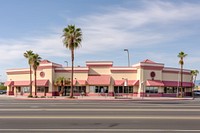 Strip mall street plant city. AI generated Image by rawpixel.